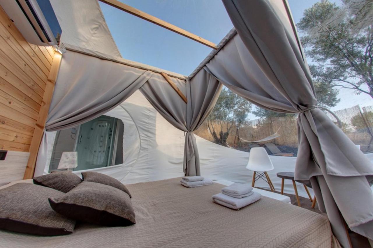 Hotel Bubble Tent Nea Moudania Exteriér fotografie