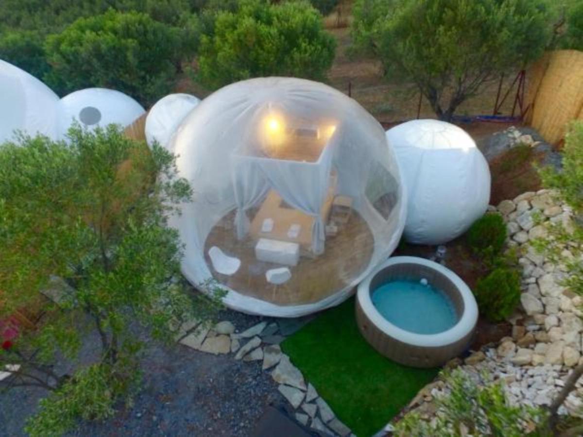 Hotel Bubble Tent Nea Moudania Exteriér fotografie
